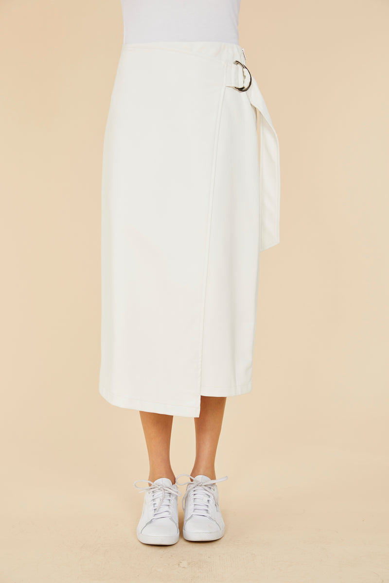 Faux Leather Wrap Skirt – Dolce Cabo