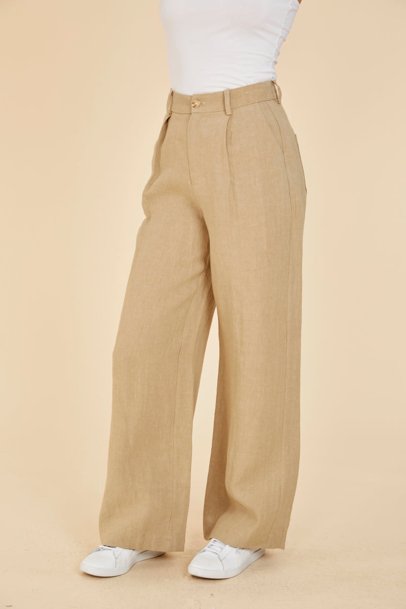 ENFOLD LINEN BELT WIDE TROUSERS パンツ 36