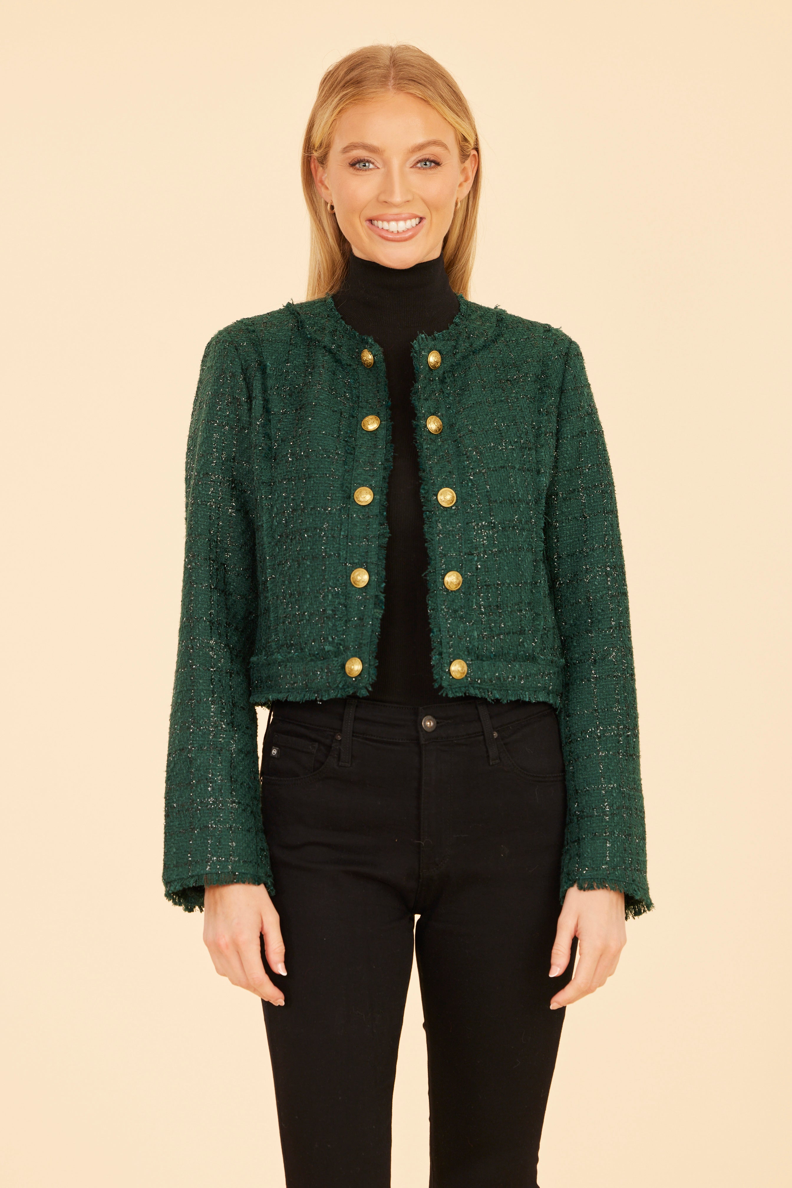 Lurex Tweed Jacket – Dolce Cabo
