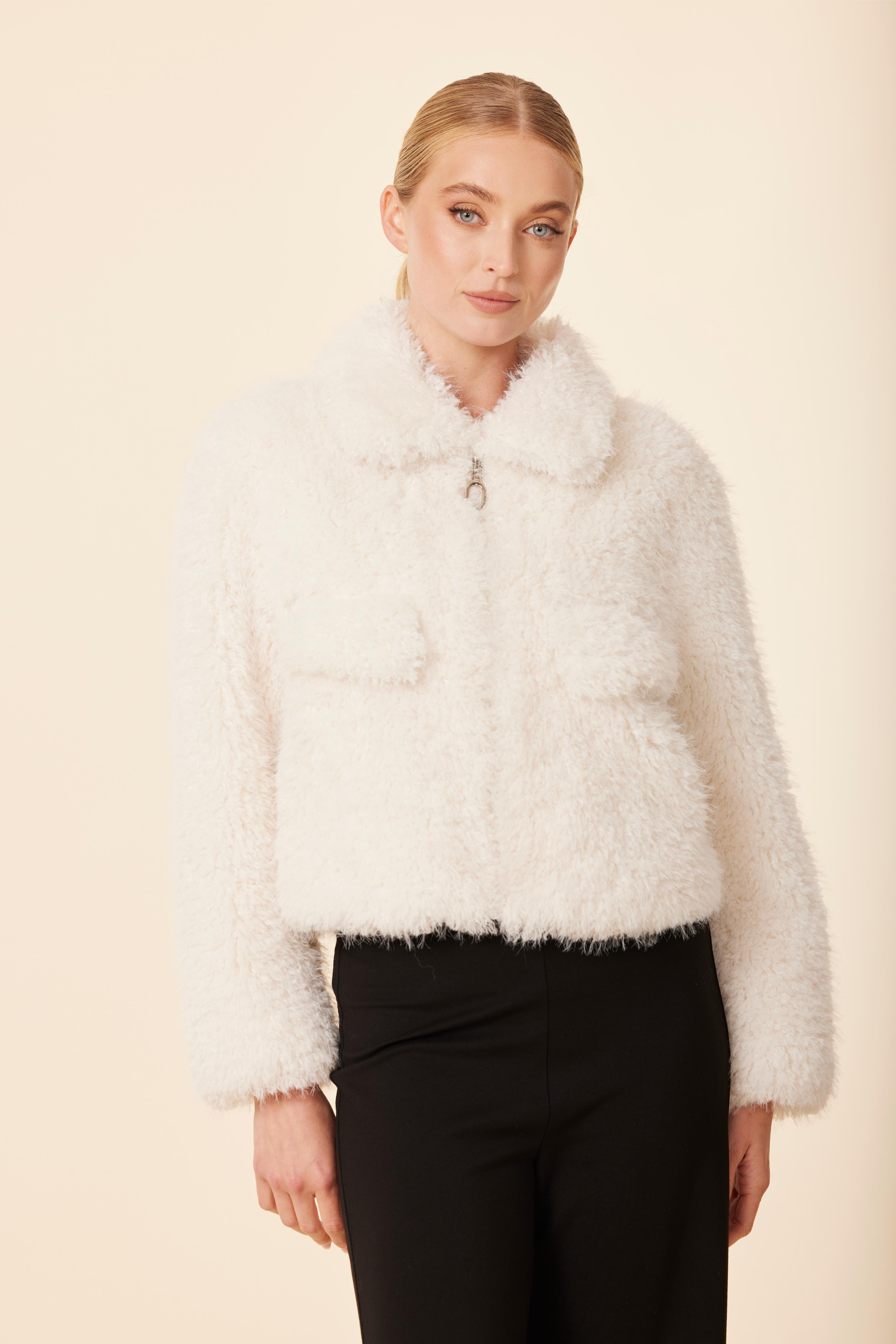 Shaggy Reversible Faux Fur Zip Jacket – Dolce Cabo