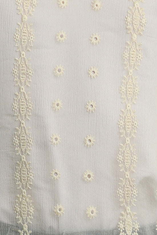 Silk Chiffon Embroidered Tunic