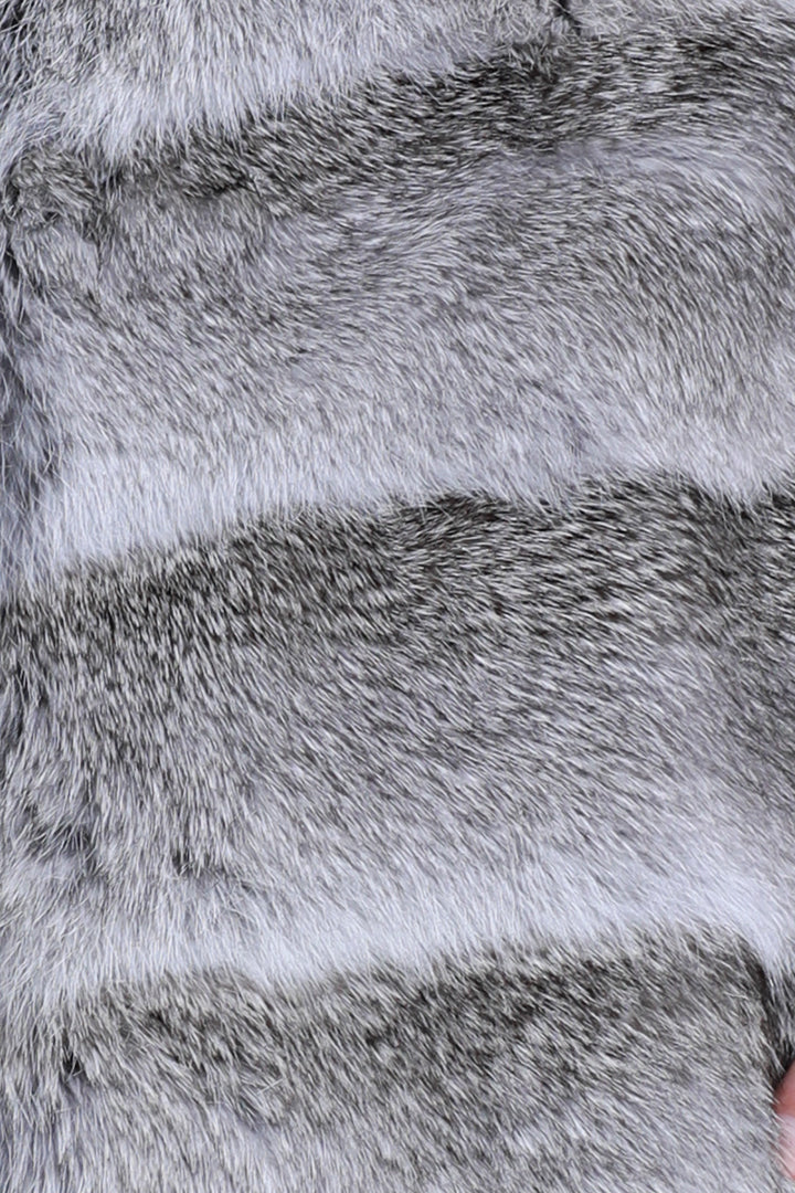 Natural Rabbit Vest, Grey Multi, Dolce Cabo