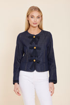 Bow Denim Jacket