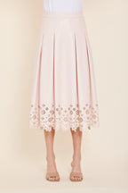 Faux Leather Midi Skirt