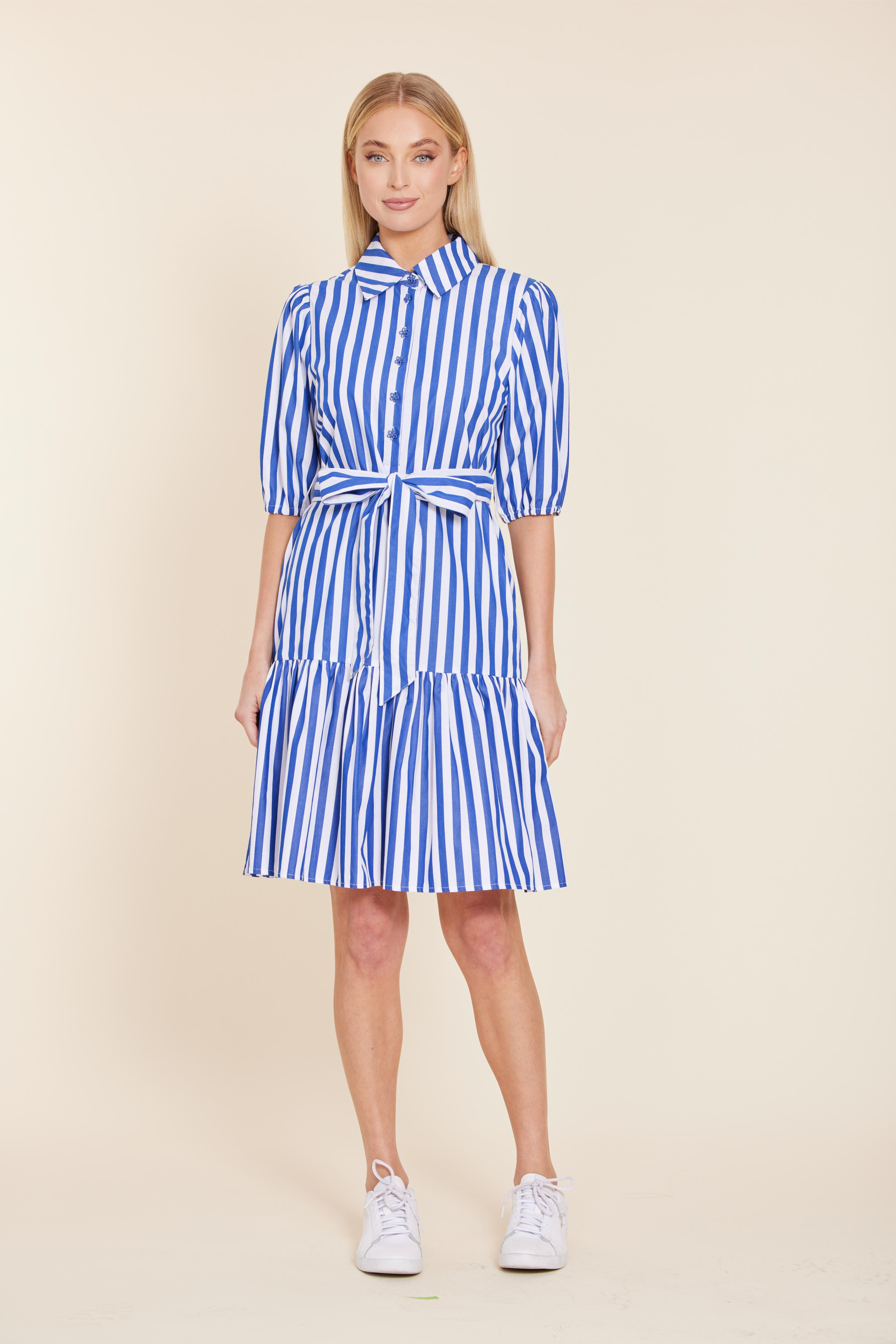 Belted Stripe Dress