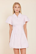 Poplin Zip Bubble Dress