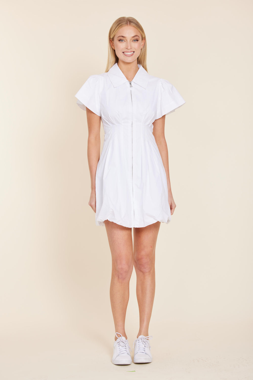 Poplin Zip Bubble Dress