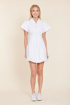 Poplin Zip Bubble Dress