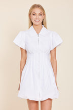 Poplin Zip Bubble Dress