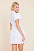 Poplin Zip Bubble Dress
