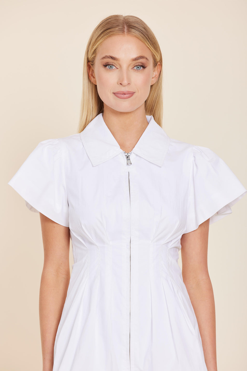 Poplin Zip Bubble Dress