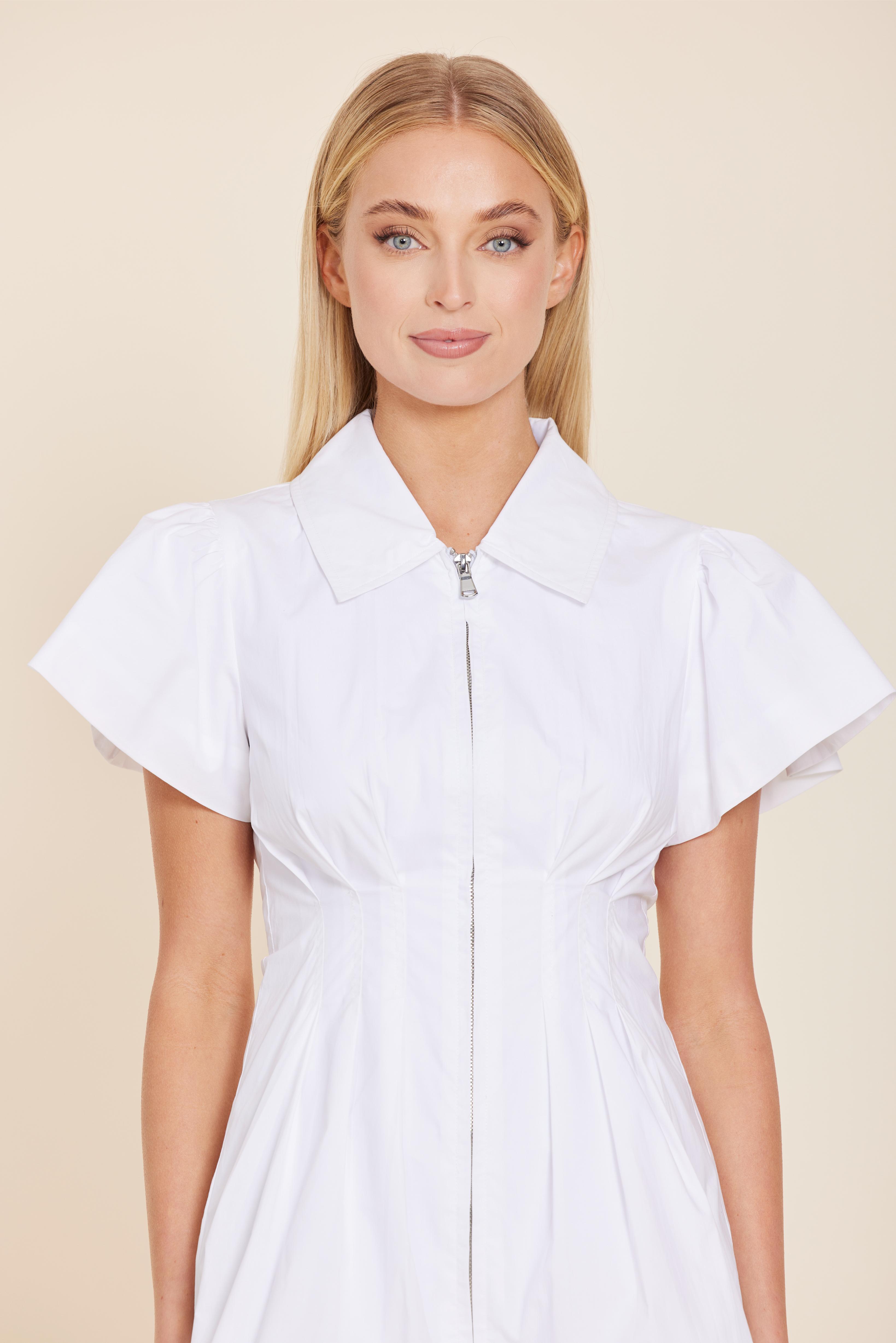 Poplin Zip Bubble Dress
