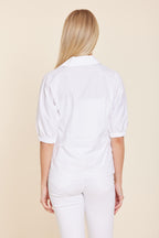 Poplin Johnny Collar Shirt