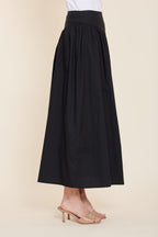 Poplin Asymmetrical Maxi Skirt