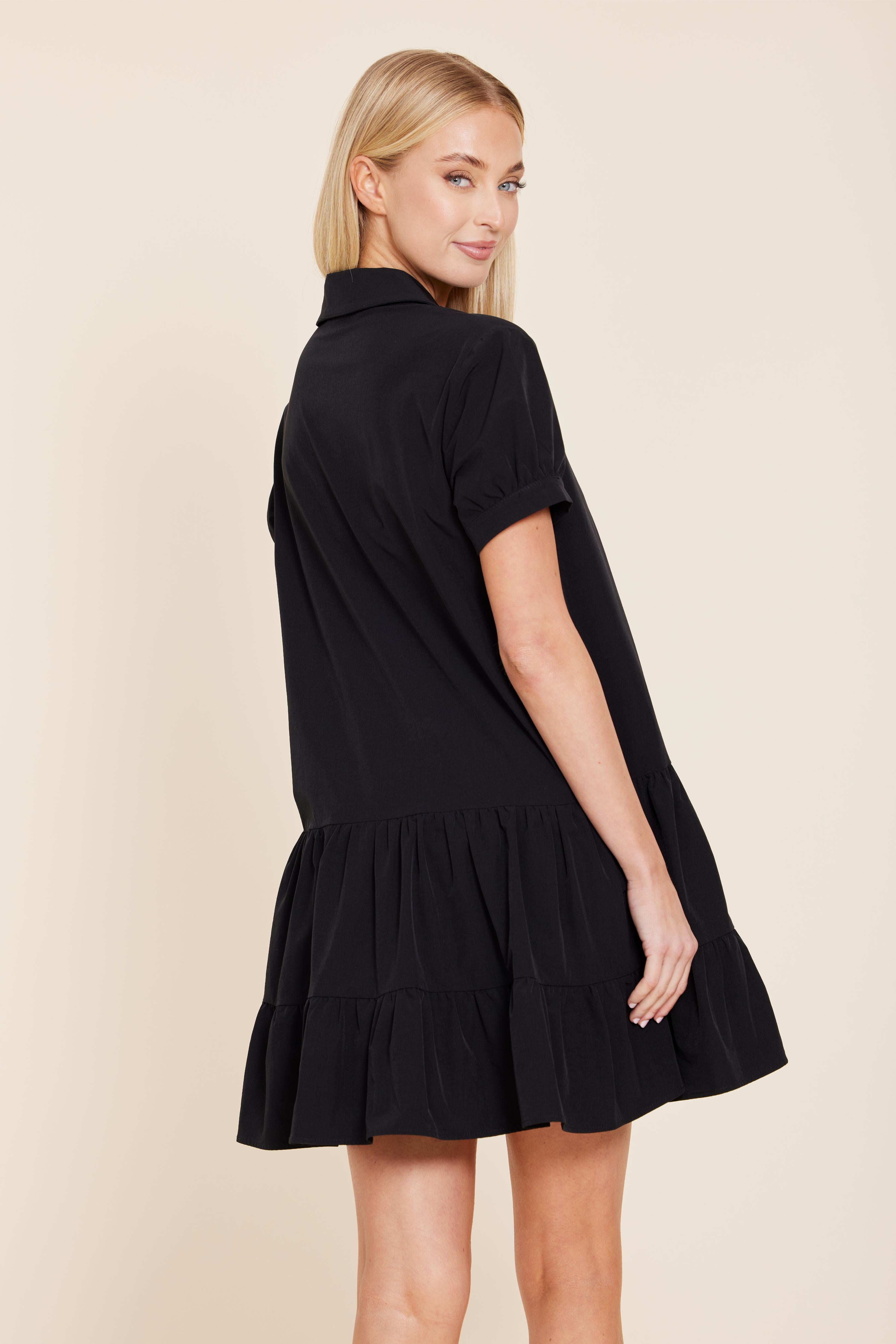 Ponti Drop Waist Stretch Dress