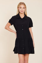 Ponti Drop Waist Stretch Dress