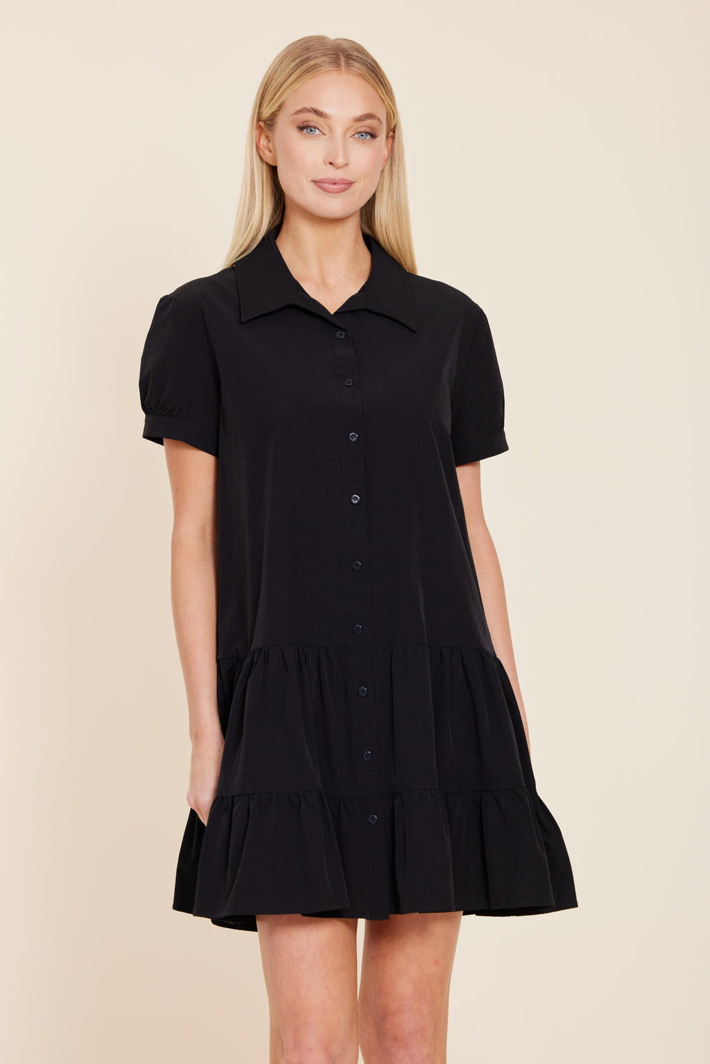 Ponti Drop Waist Stretch Dress