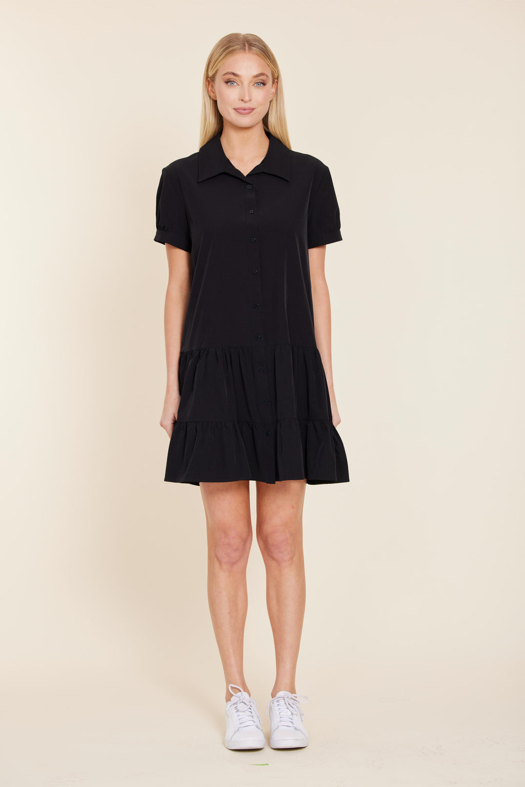 Ponti Drop Waist Stretch Dress