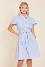 Stripe Belted Dress