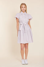 Stripe Belted Dress