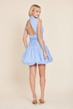 Poplin Striped Bubble Dress