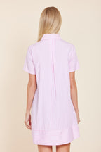 Poplin Striped Shift Dress