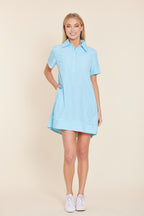 Poplin Striped Shift Dress
