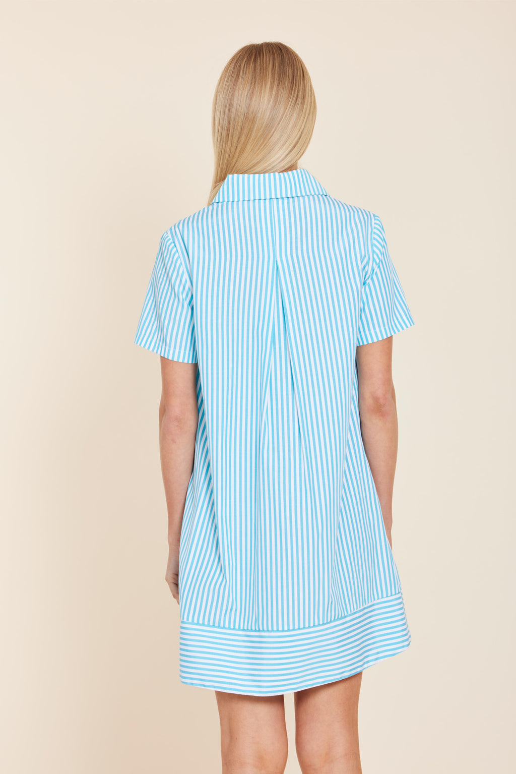 Poplin Striped Shift Dress