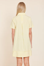 Poplin Striped Shift Dress