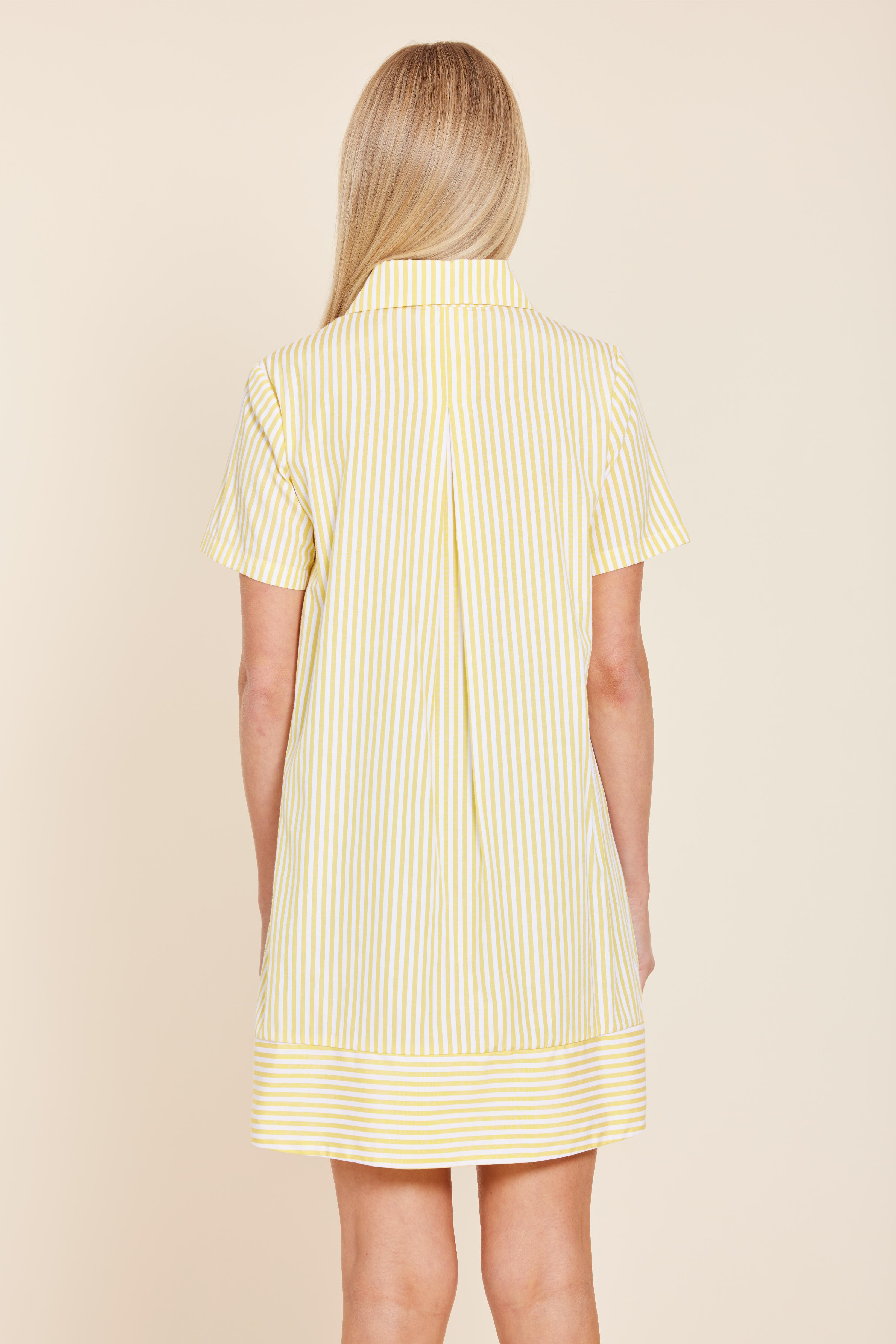 Poplin Striped Shift Dress