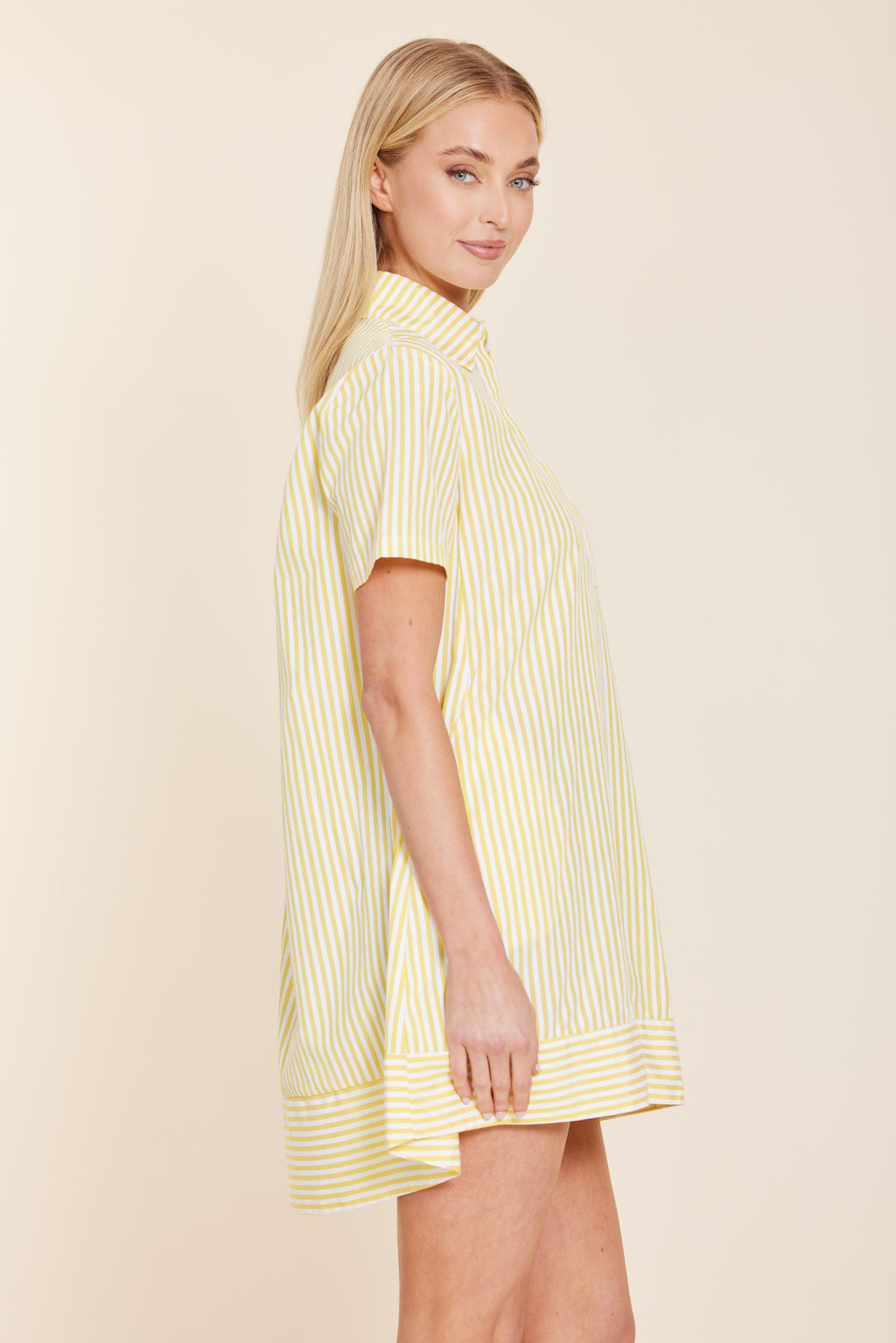 Poplin Striped Shift Dress