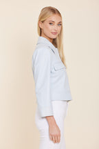 Faux Leather Spring Jacket