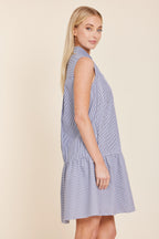 Poplin Striped Drop Waist Dress