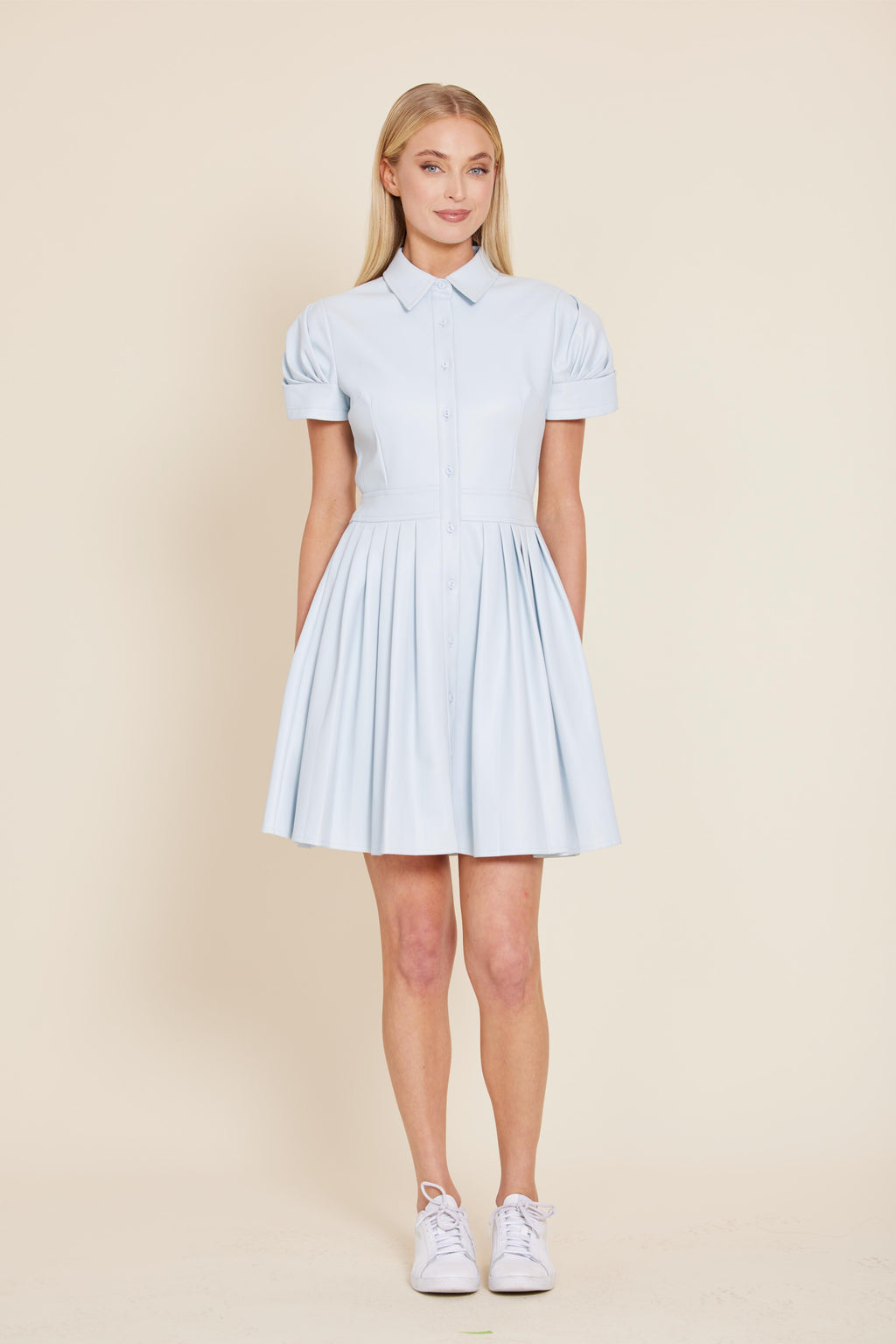 Faux Leather Skate Dress