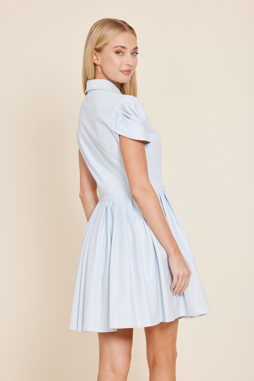 Faux Leather Skate Dress