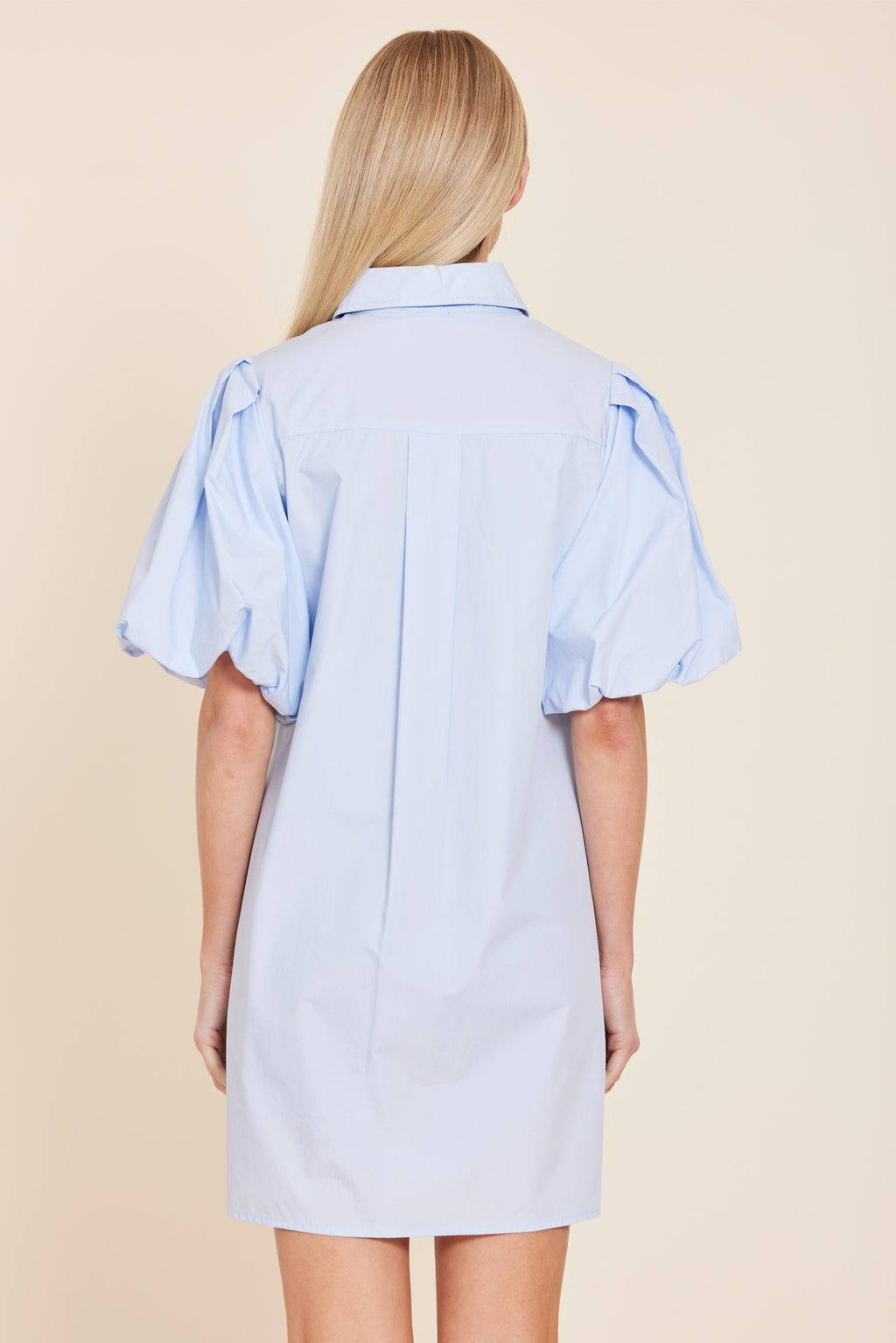 Poplin Pearl Embellished Dress