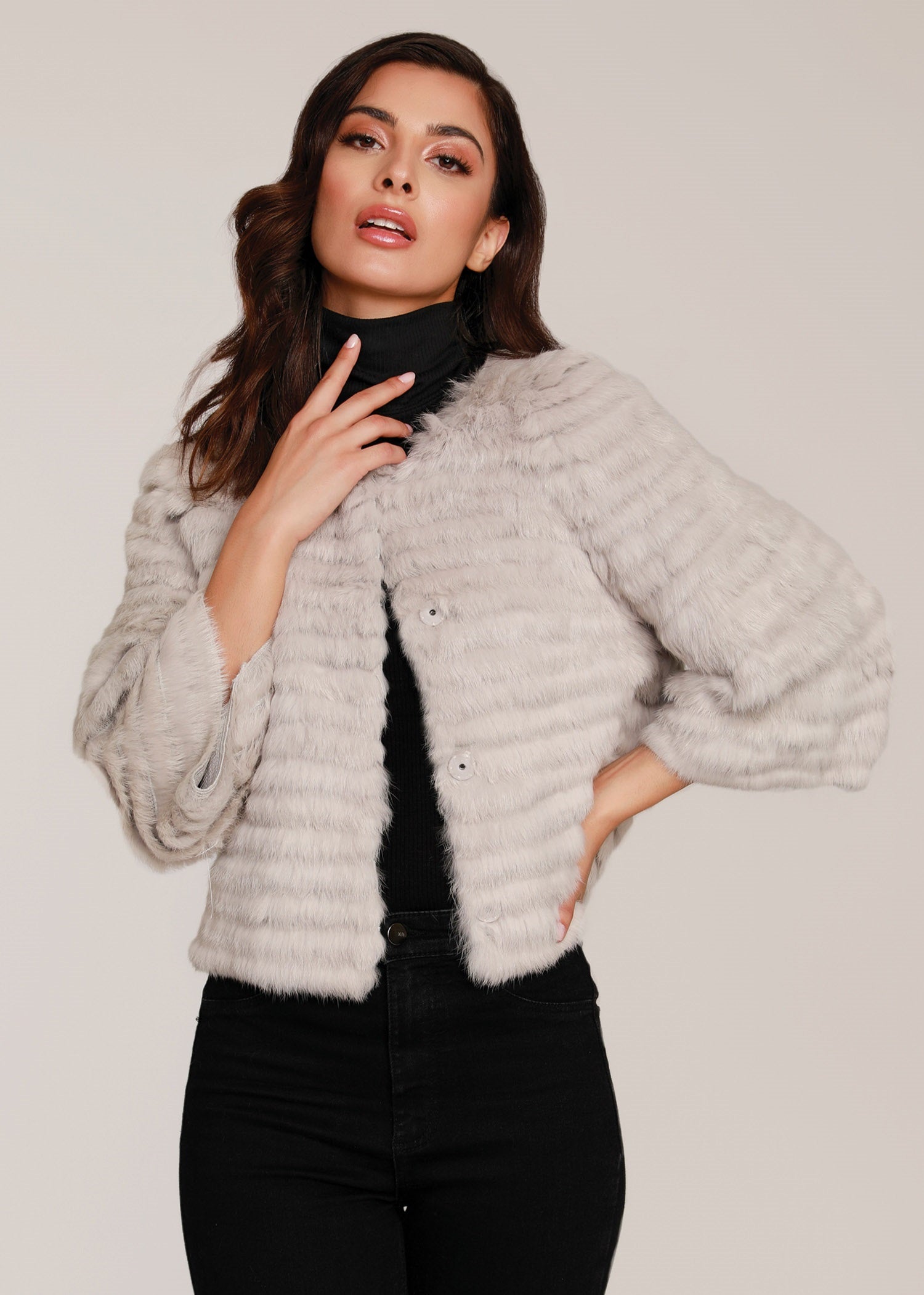 Cropped Fur Jacket