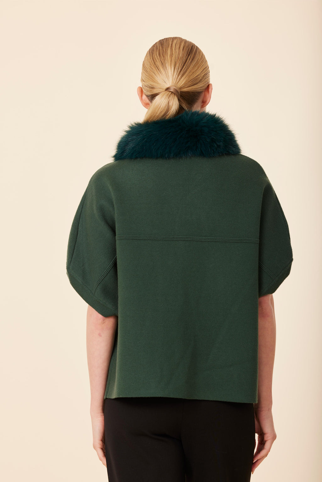 FW'25 Faux Fur Trimmed Cocoon Cardigan