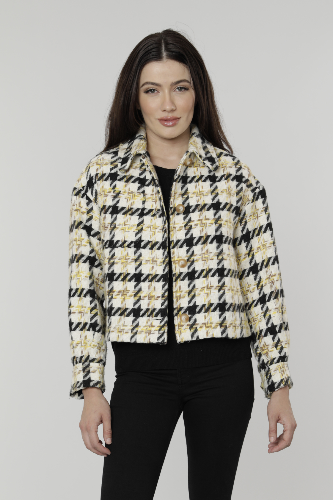 Cropped Tweed Jacket – Dolce Cabo