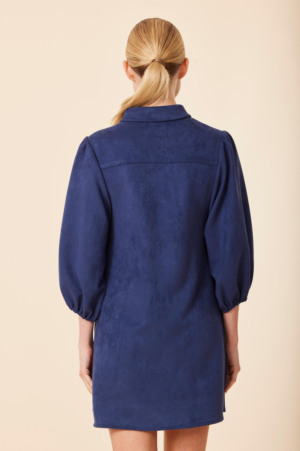 FW'25 Faux Suede Exaggerated Sleeve Dress/Tunic