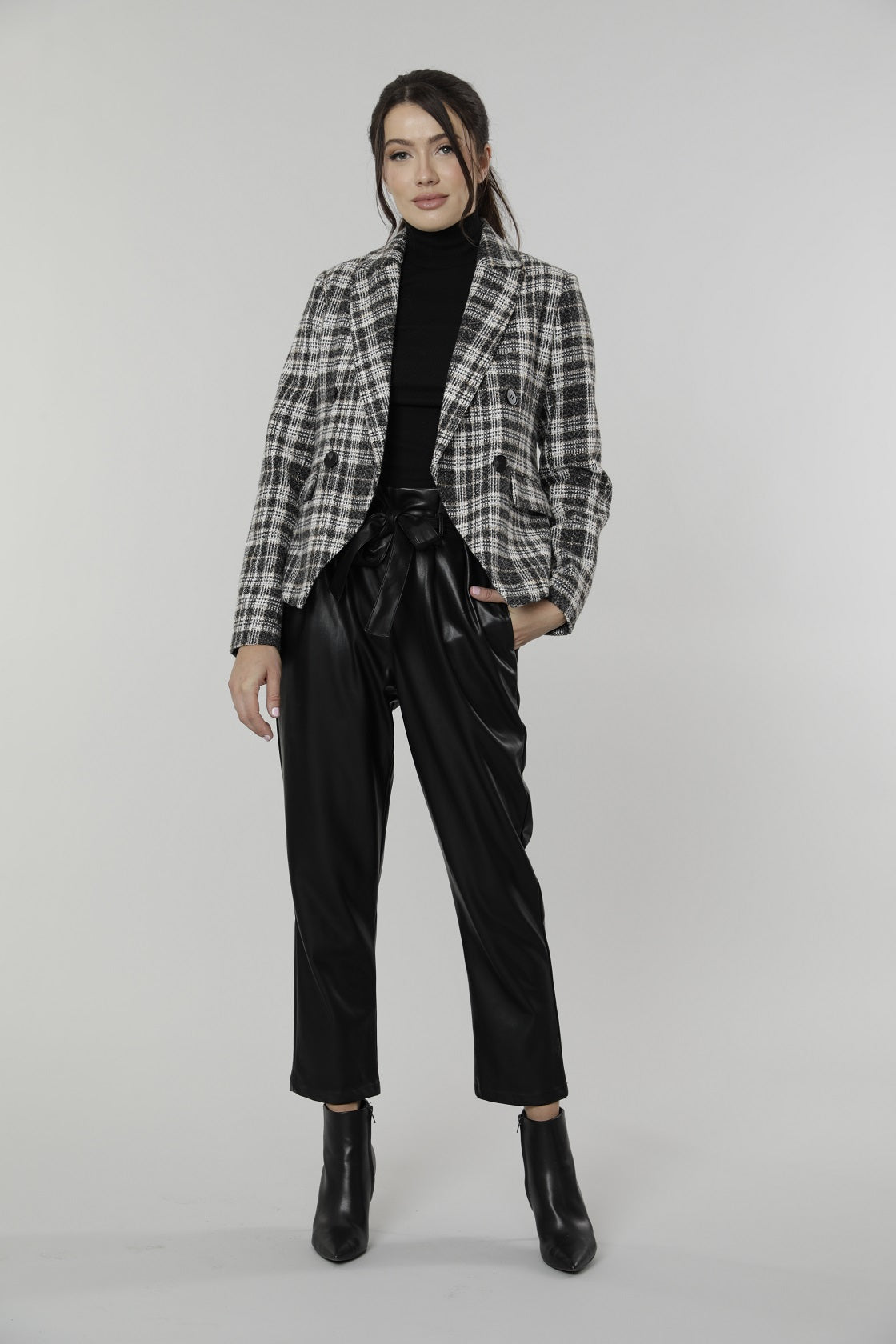 Plaid Double Breasted Blazer – Dolce Cabo