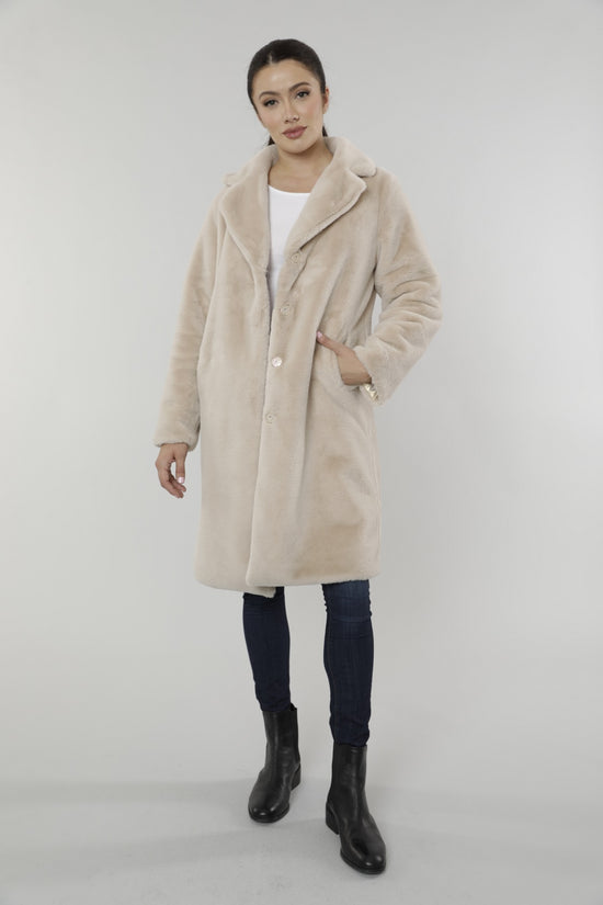 Reversible Faux Fur Coat