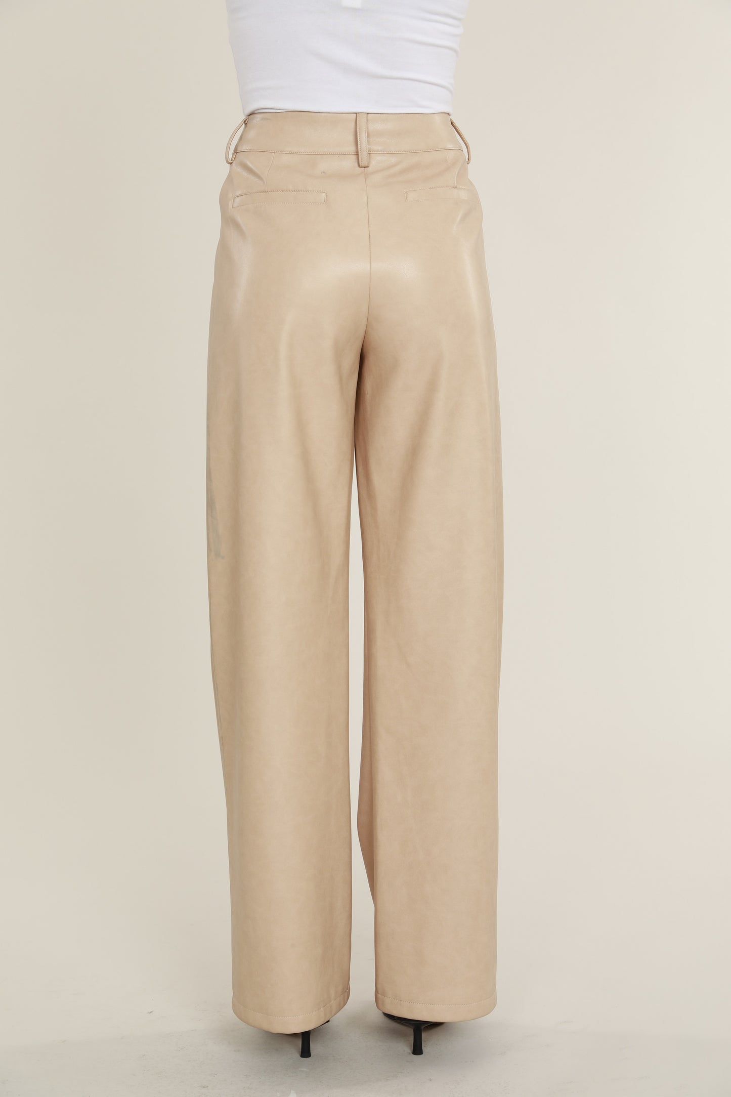 Load image into Gallery viewer, Vegan Leather Wide Leg Pant
