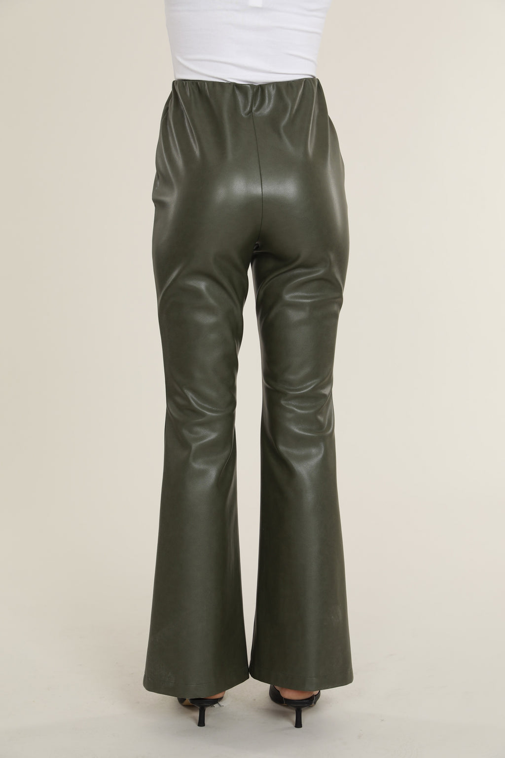 Faux Leather Flare Pants