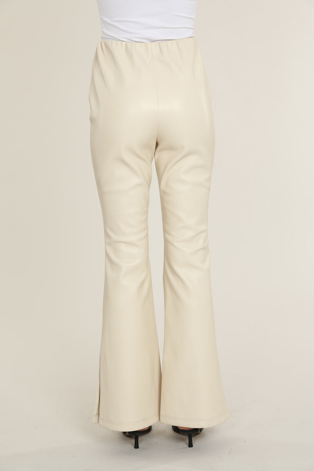 Faux Leather Flare Pants