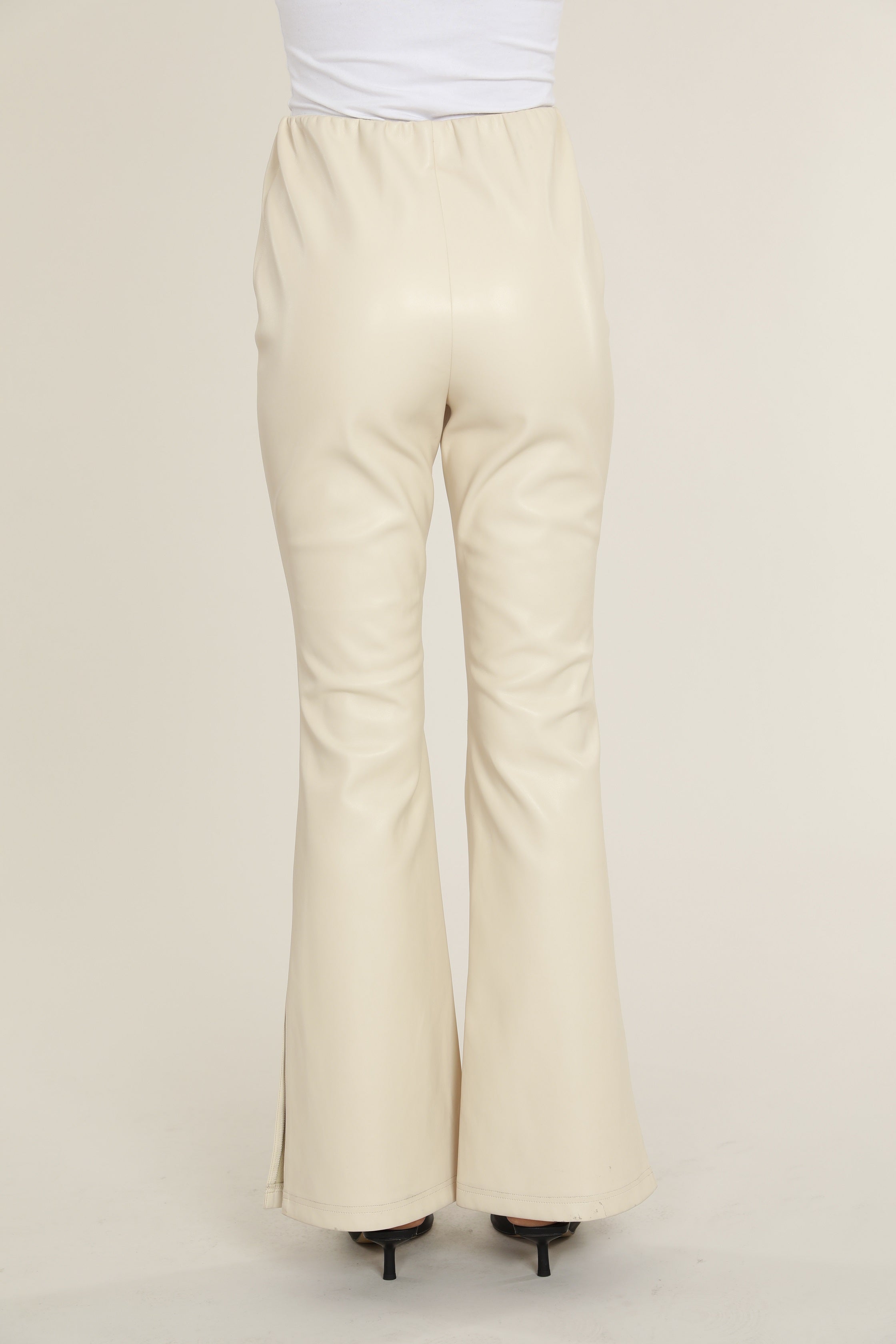 Faux Leather Flare Pants