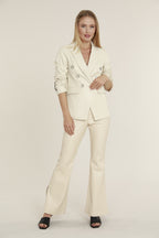 Faux Leather Flare Pants