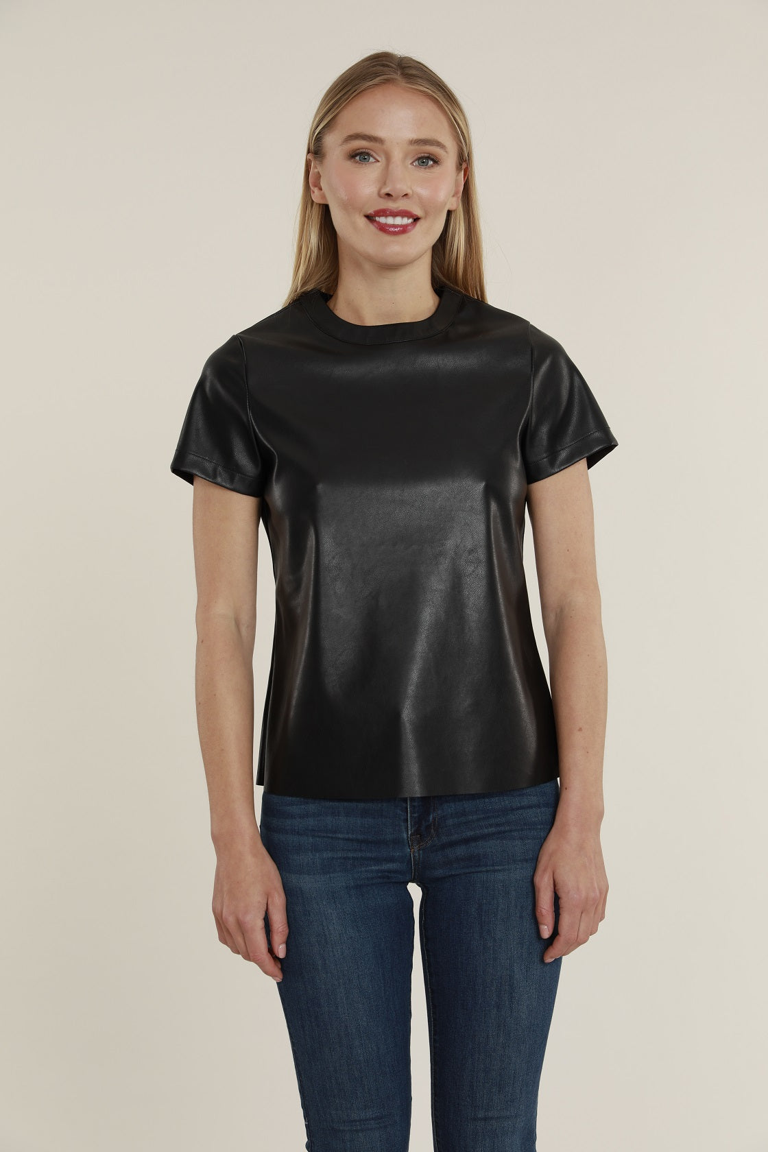 Vegan Leather T-Shirt