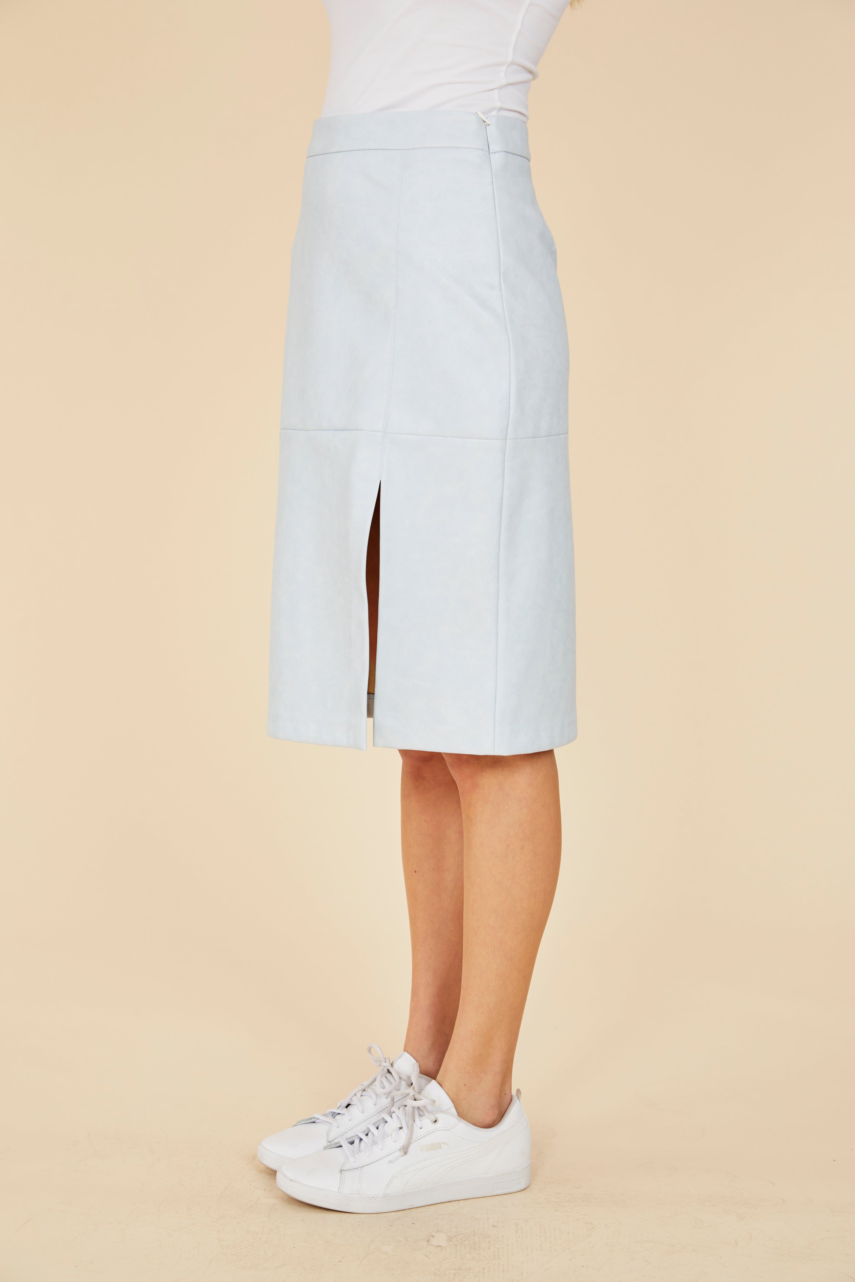 Faux Leather Pencil Skirt – Dolce Cabo