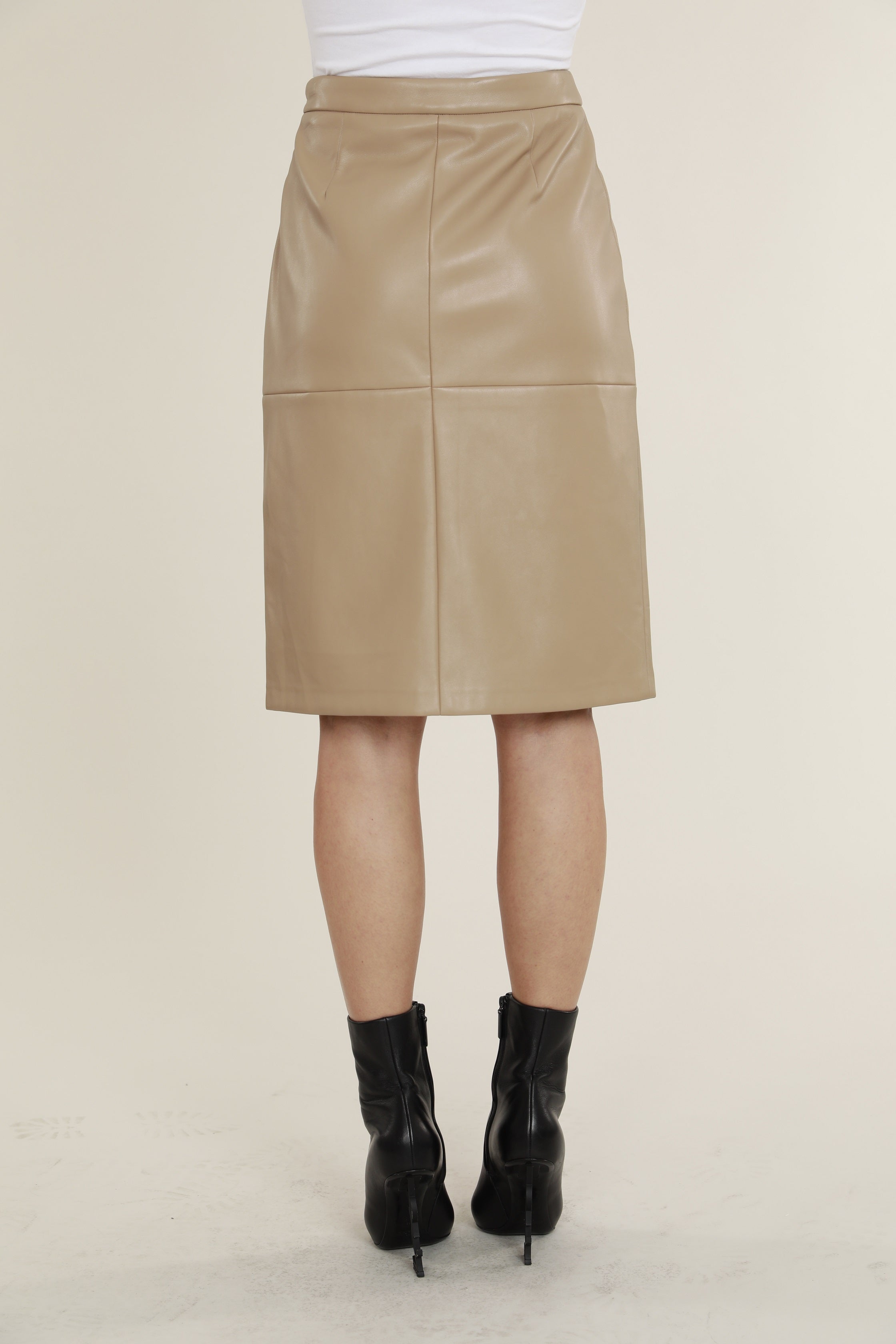 Faux Leather Pencil Skirt